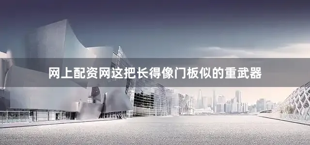 网上配资网这把长得像门板似的重武器